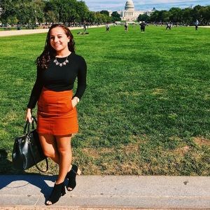 H&M Burnt Orange Skirt